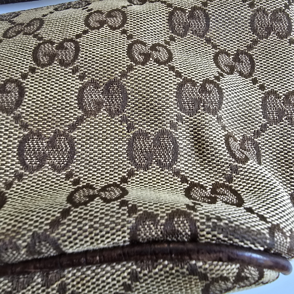 Gucci GG Canvas Boat Bag Brown - Picture 13 of 16